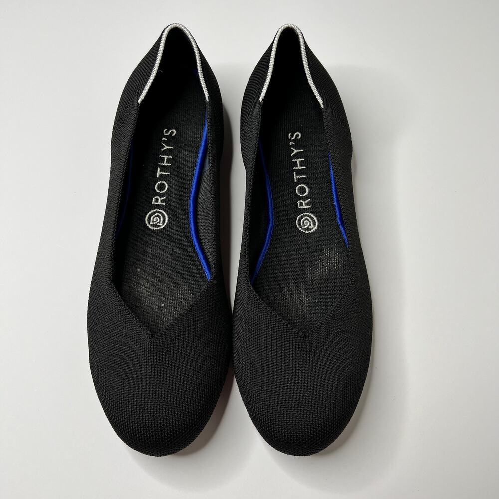 Rothys The Point Solid Pointed Toe Flat Shoes Wom… - image 7
